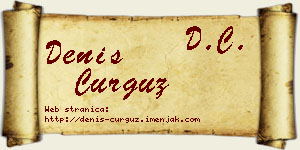Denis Ćurguz vizit kartica